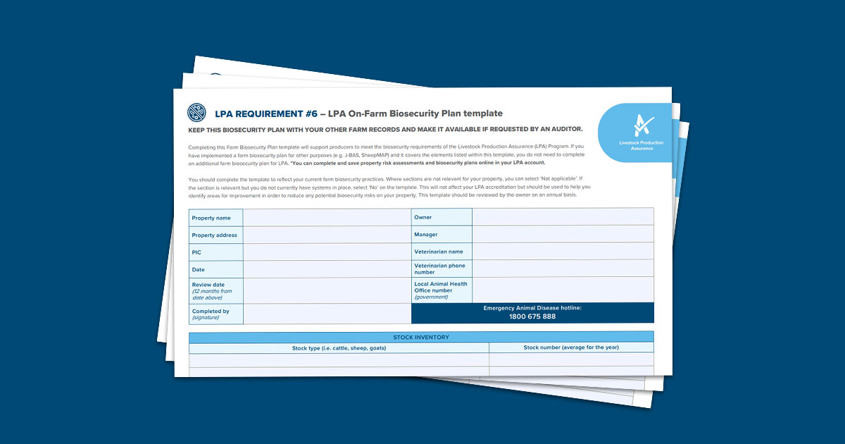 Ensure Your Biosecurity Plan Is Up To Date Integrity Systems